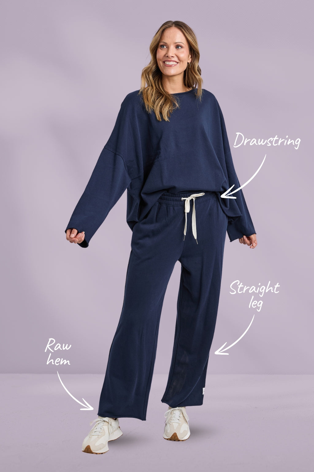 Elm Gab Trackpants Dark Sapphire