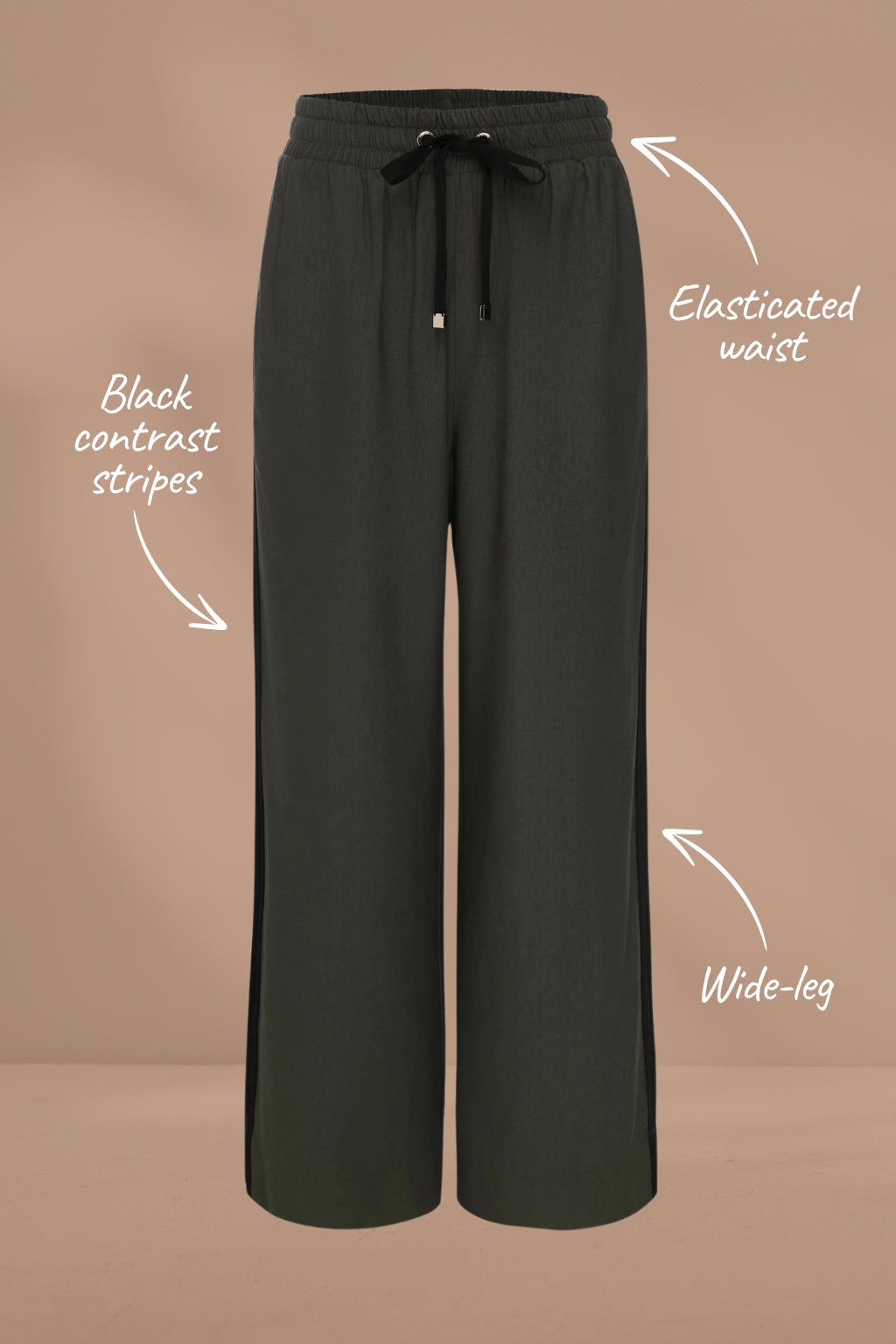 Moke Indiana Wide Leg Pants Dark Chocolate